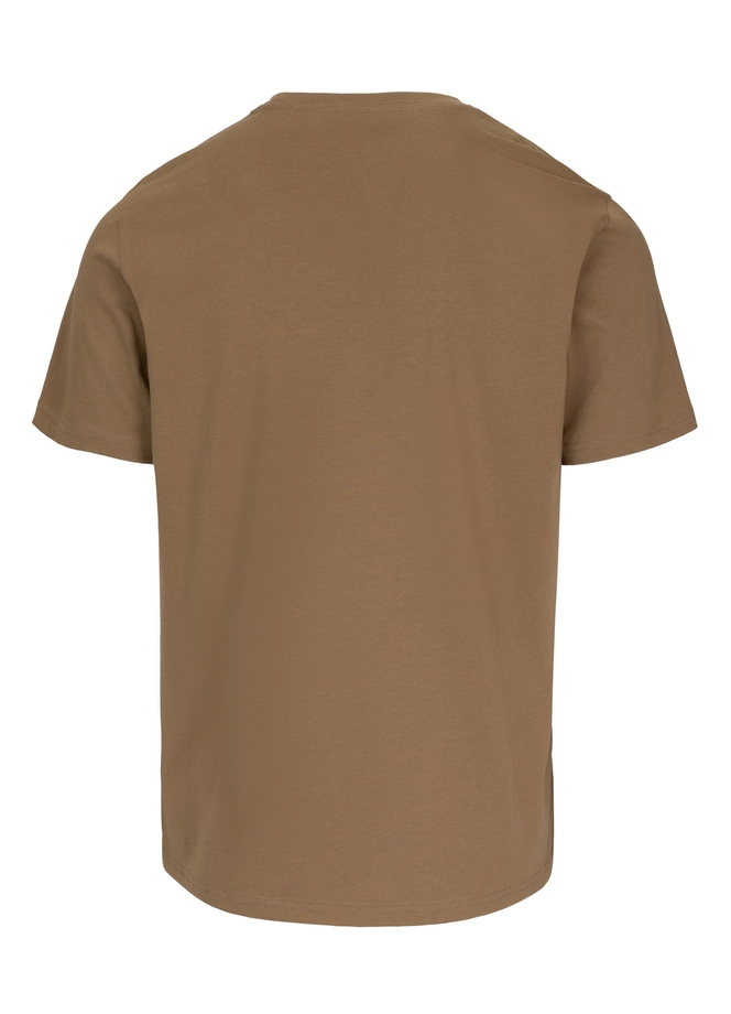 Koszulka męska T-Shirt Pitbull Small Logo brązowa