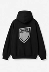 Bluza męska z kapturem oversize Prosto Splash Shield czarna
