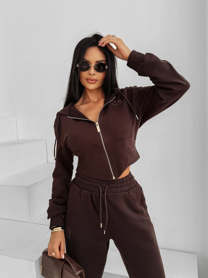 Komplet damski dresowy Olavoga Sanctuary brązowy
