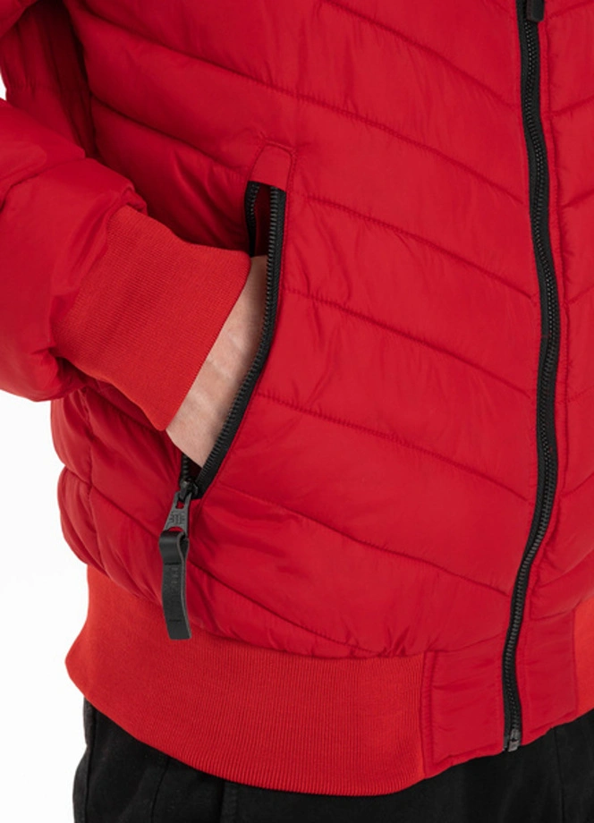 Kurtka przejsciowa Pit Bull Vickers Jacket red/black