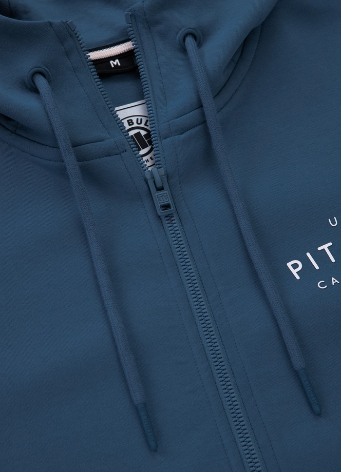 Bluza męska rozpinana z kapturem Pit Bull Sampson 25 ZIP ciemno niebieska
