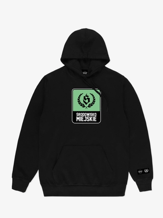 Bluza męska z kapturem Środowisko Miejskie Laur Mint czarna