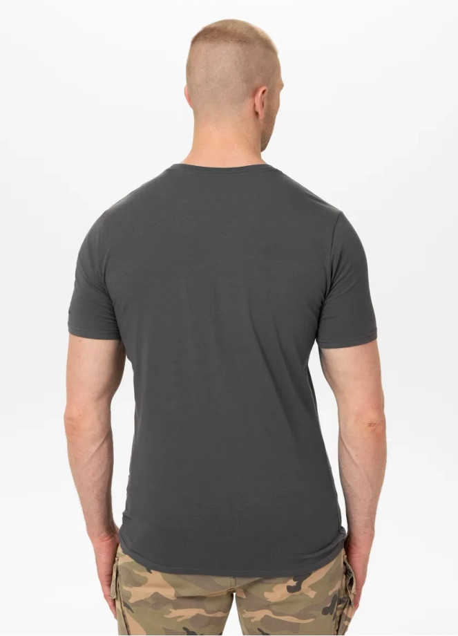 Koszulka męska T-Shirt Pit Bull Pitbull USA CAL Slim Fit grafitowa