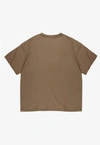 Koszulka męska t-shirt Prosto Damage Target brązowa