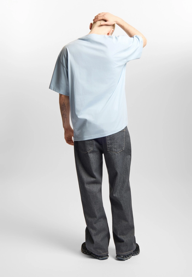 Koszulka męska t-shirt Prosto Sport jasno niebieska