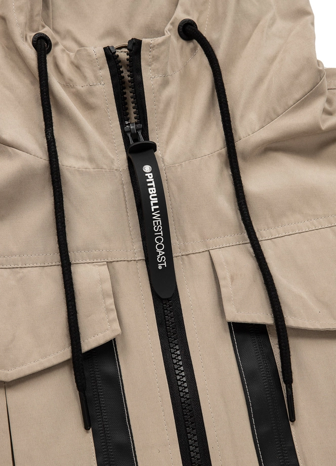 Kurtka męska przejściowa wiosenna Pit Bull Arillo wiatrówka sand