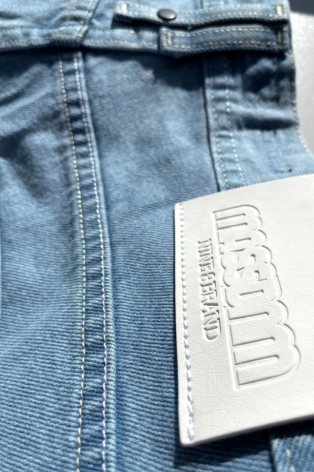 Spodenki męskie jeansowe Mass DNM Box jasne niebieskie