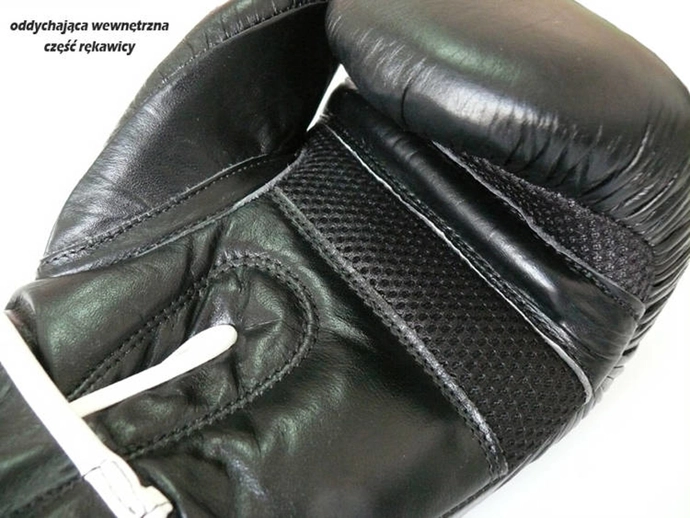 Rękawice bokserskie Octagon model AGAT SKÓRA black