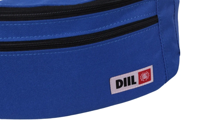 Saszetka nerka Diil Żakard niebieska