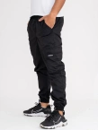Spodnie męskie Materiałowe Jogger Bojówki Jigga Wear Crown Ripstop Cargo czarne