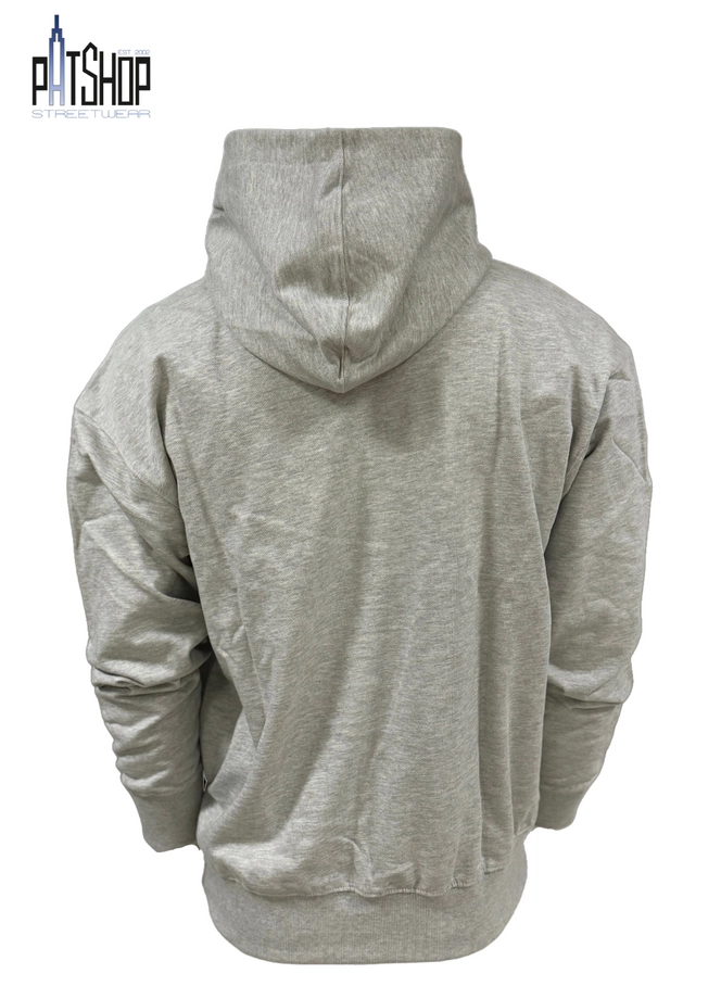 Bluza męska z kapturem oversize Prosto Box szara