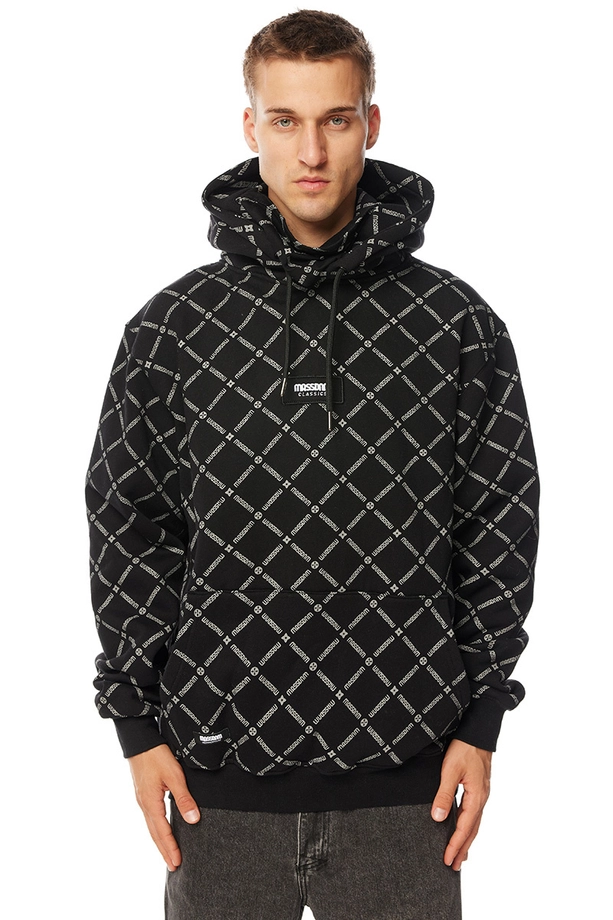 Bluza męska z kapturem Mass Dnm Monogram czarna