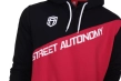 Bluza męska Street Autonomy Cosmic z kapturem czarna/czerwona