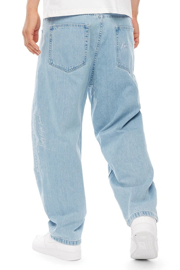 Spodnie męskie Jeans Extra Baggy Mass Denim Authentic jasno niebieskie