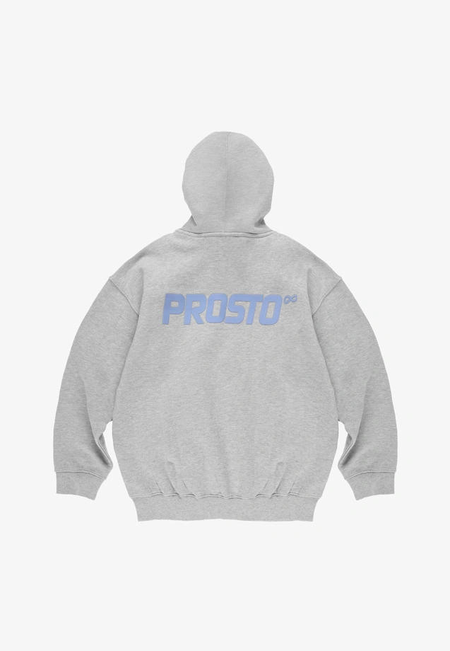 Bluza męska rozpinana z kapturem Prosto Infinity szara
