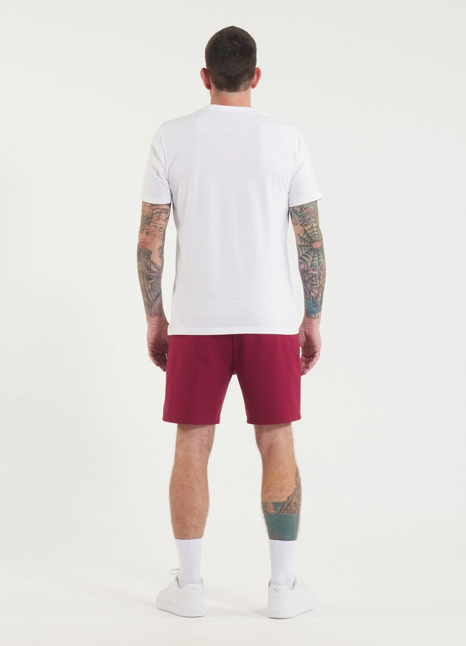 Spodenki szorty dresowe męskie Pitbull Nugget bordowe