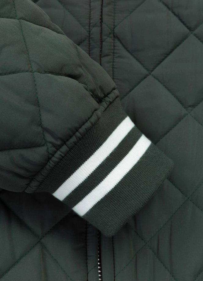 Kurtka męska przejściowa bejsbolówka Pit Bull Jupiter zielona