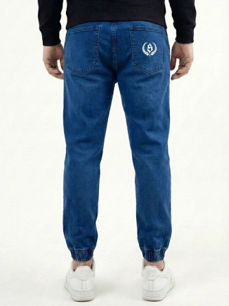 Spodnie męskie jogger jeans Środowisko Miejskie Laur niebieskie