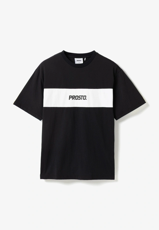 Koszulka męska t-shirt Prosto Root czarno/biała