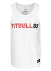 Koszulka męska tank top Pit Bull Pitbull Dog 89 25 biała