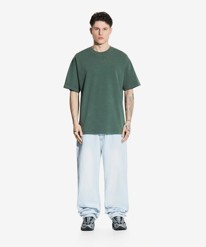 Koszulka męska t-shirt oversize Prosto Hex zielona