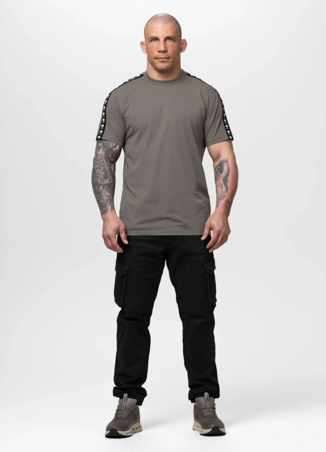 Koszulka męska T-Shirt Pitbull Tape Nugget taupe