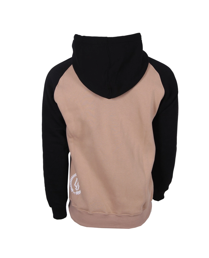 Bluza męska z kapturem Ciemna Strefa CS Laur Reglan beżowo/czarna