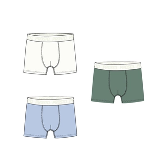 Bokserki męskie Prosto 3pack multi białe/zielone/niebieskie
