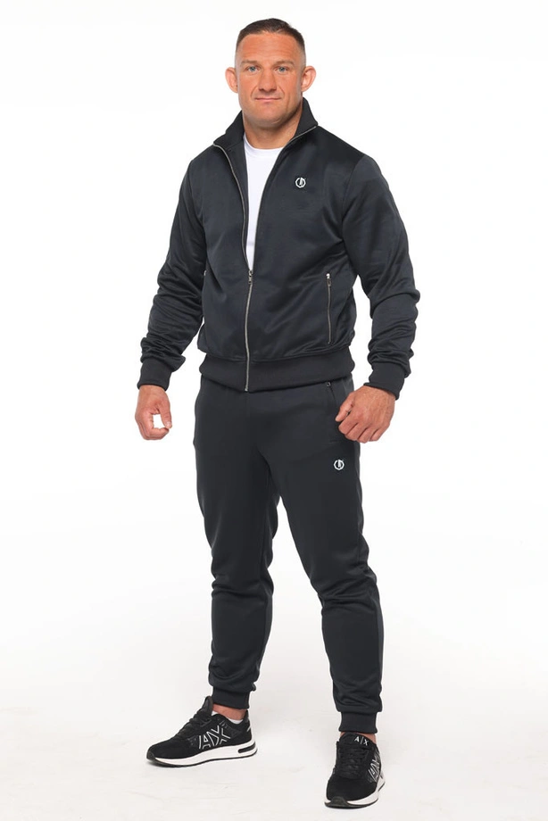 Bluza męska rozpinana Octagon UTAH Small logo czarna