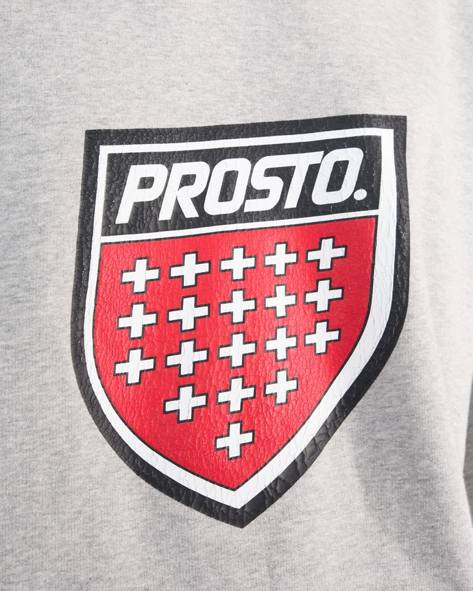 Bluza męska z kapturem Prosto Infine szara