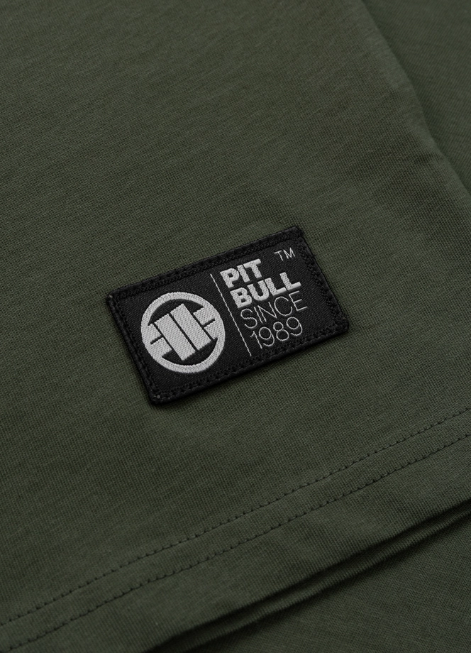Koszulka męska T-Shirt Pit Bull Pitbull Parabellum ciemno zielona