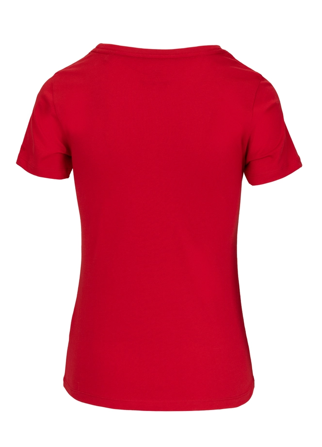 Koszulka t-shirt damska Pit Bull Pitbull USA CAL czerwona