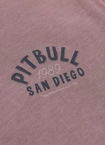 Koszulka męska T-Shirt Pit Bull Pitbull Denim Washed Raw Pacific sprany burgund