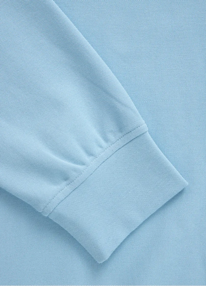 Koszulka Longsleeve męska Pitbull Pique Rockey niebieska