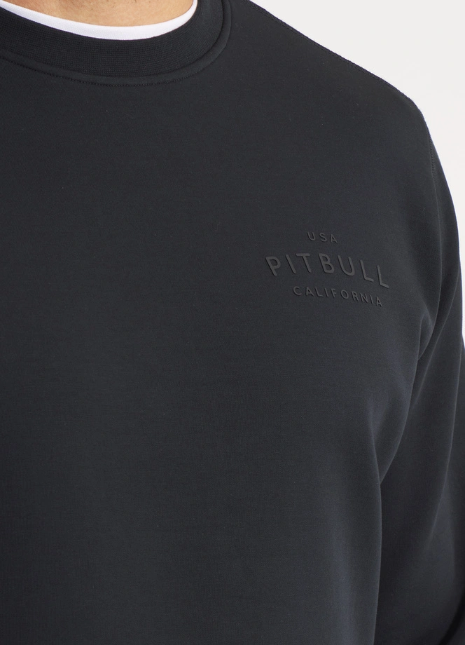 Bluza męska bez kaptura Pitbull Pit Bull Sampson czarna