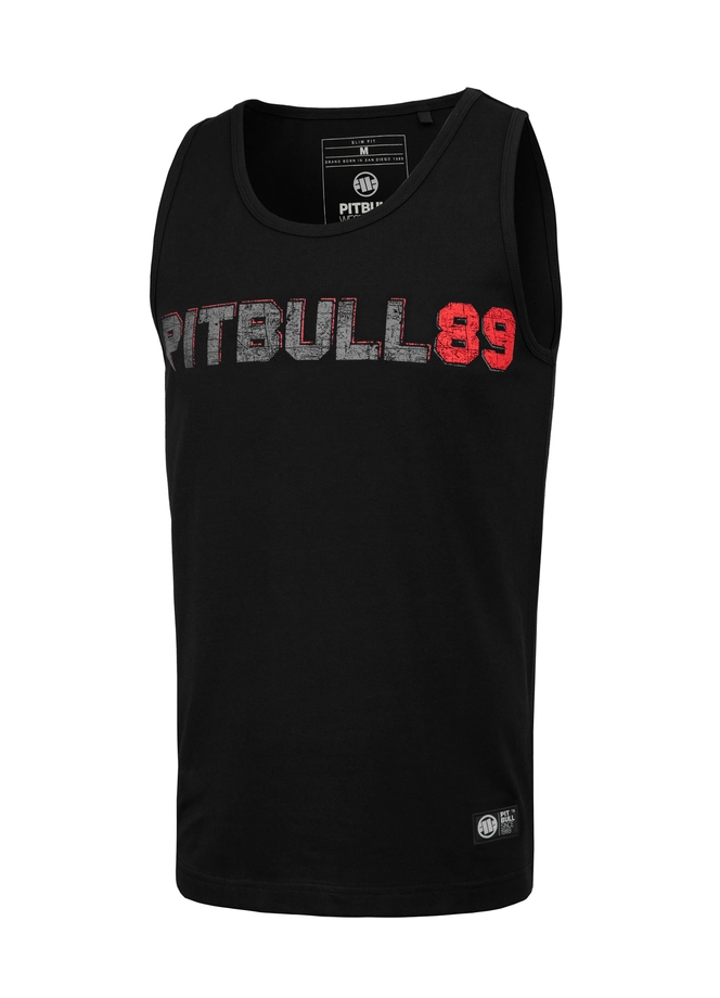 Koszulka męska tank top Pit Bull Pitbull Dog 89 25 czarna
