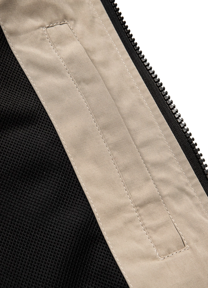 Kurtka męska przejściowa wiosenna Pit Bull Arillo wiatrówka sand