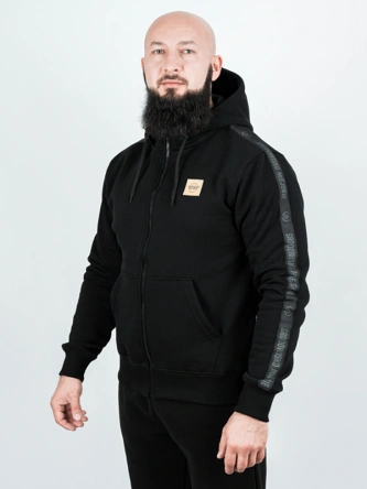 Bluza męska z kapturem Środowisko Miejskie CLS Gold czarna