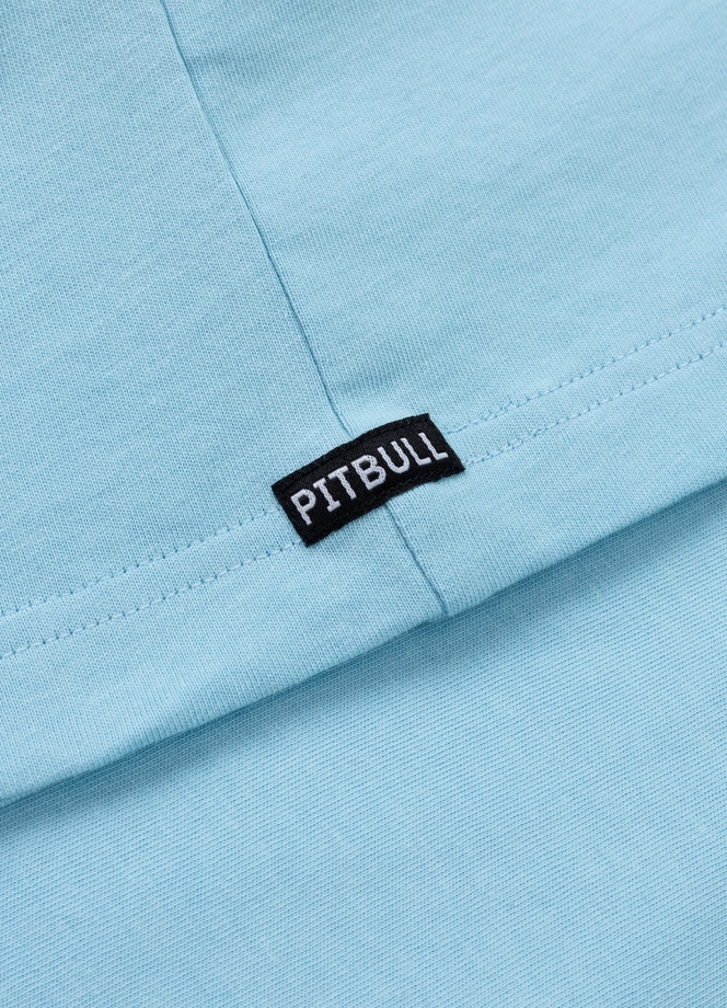 Koszulka męska T-Shirt oversize Pitbull Graffiti Loose Fit jasno niebieska
