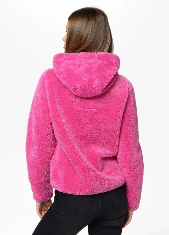 Bluza damska z kapturem Pitbull Aragona różowa