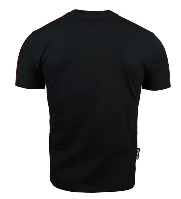 Koszulka męska T-shirt Octagon Stripe czarno/czerwona