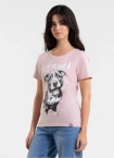 Koszulka t-shirt damska Pit Bull Pitbull Puppy 2 różowa