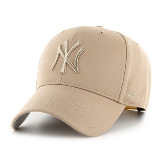 Czapka dziecięca z daszkiem 47 Brand New York Yankees Kids Khaki Raised Basic beżowa