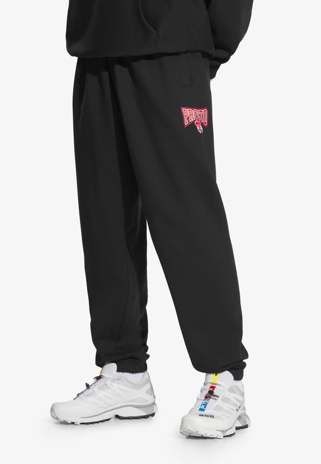 Spodnie dresowe męskie Prosto Chicago czarne