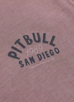 Koszulka męska T-Shirt Pit Bull Pitbull Denim Washed Raw Pacific sprany burgund