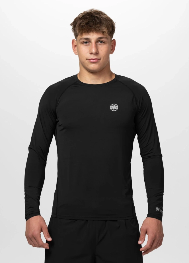 Koszulka męska Longsleeve Pit Bull Performance Pro+ Runway czarna