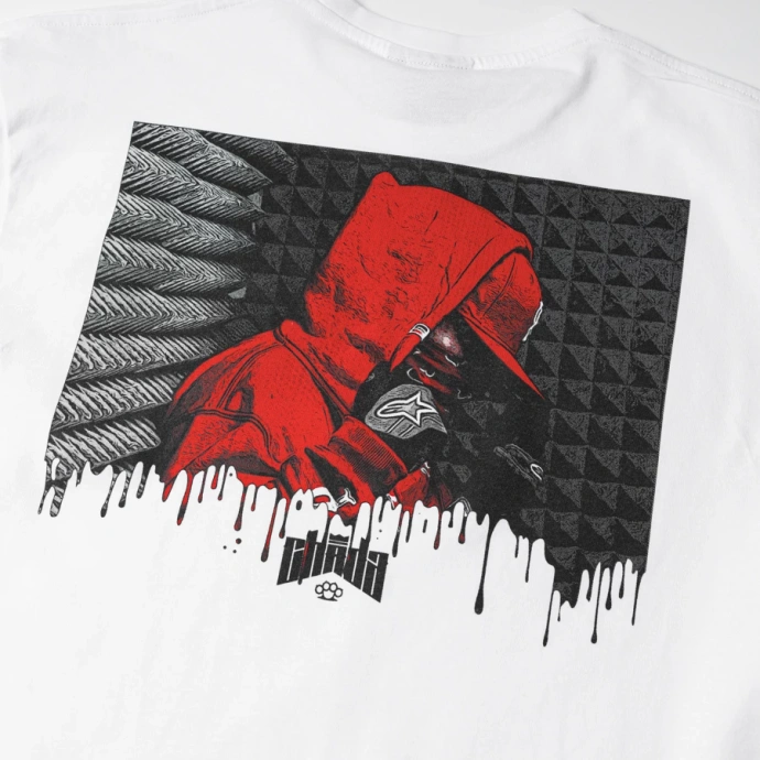 Koszulka męska T-shirt Chada Proceder Clenched Fists biała