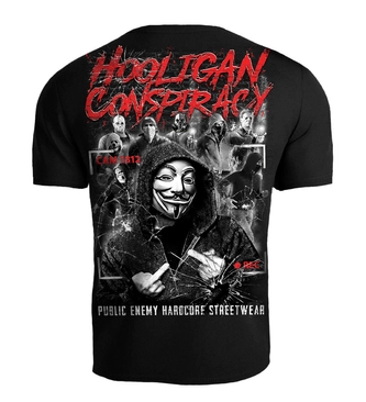 Koszulka męska T-shirt Public Enemy Hooligan Conspiracy czarna