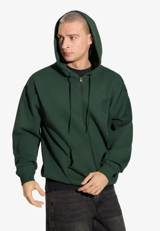 Bluza męska rozpinana z kapturem Prosto Shield zielona