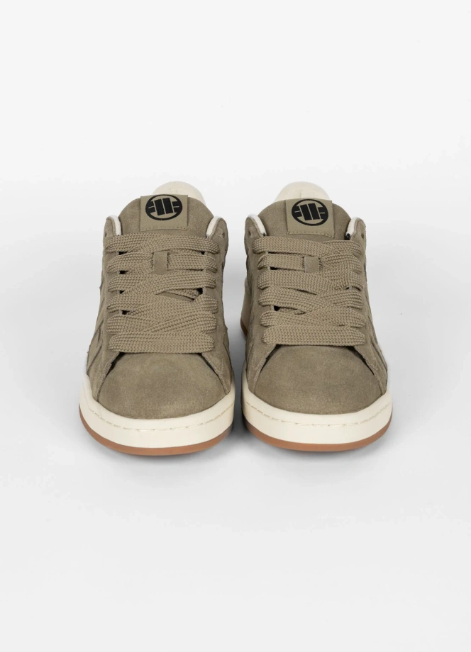Buty sportowe sneakersy męskie Pit Bull Walker szare oliwkowe